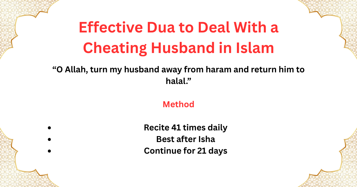 Effective Dua to Deal With a Cheating Husband in Islam