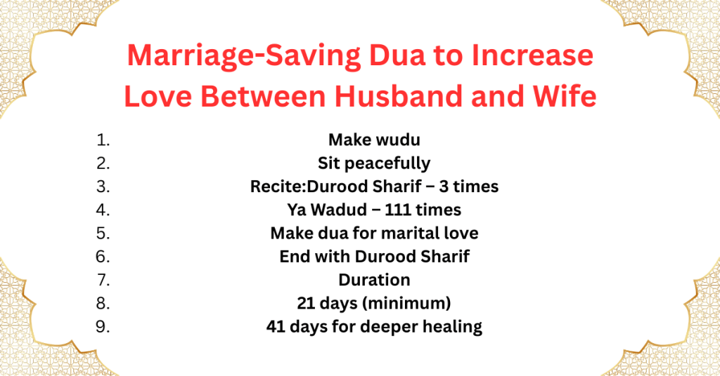 Marriage-Saving Dua to Increase Love Between Husband and Wife