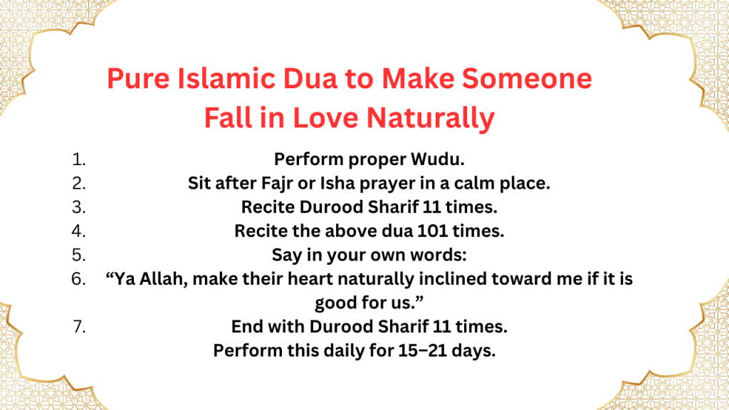 Pure Islamic Dua to Make Someone Fall in Love Naturally